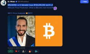 el salvador Buys bitcoin